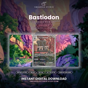 Bastiodon 93/84 Extended Row Art (Digital Download) image 1