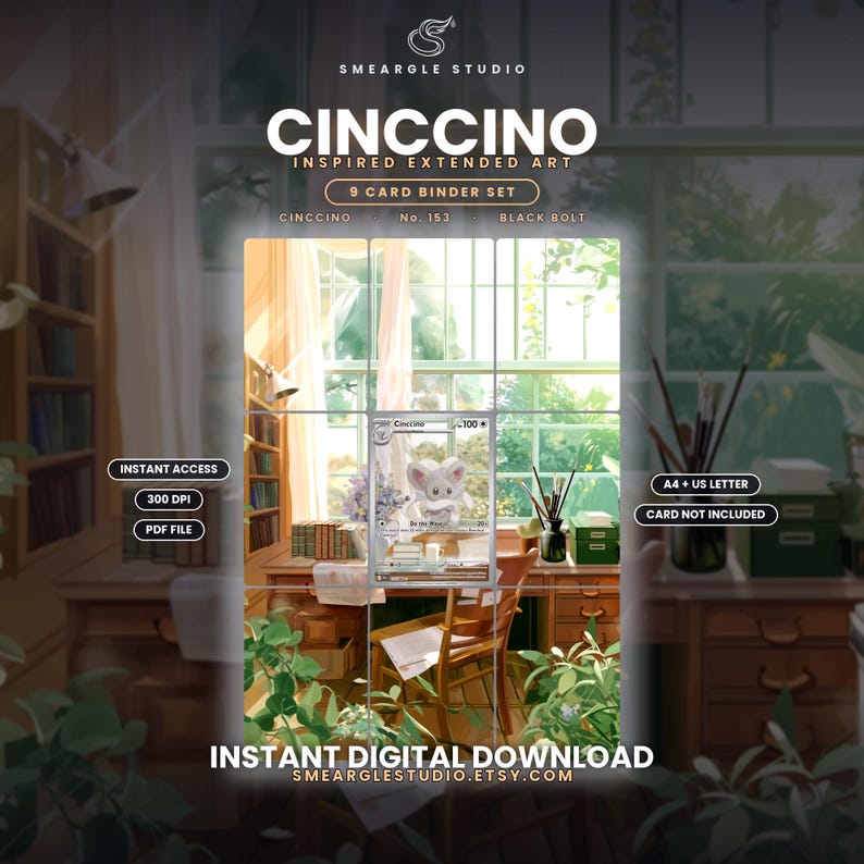 Cinccino 153/86 Extended Binder Art Display (Digital Download) image 1