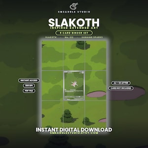 Slakoth 212/191 Extended Binder Art Display (Digital Download) image 1