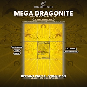 Mega Dragonite ex 295/217 Extended Binder Art Display (Digital Download) image 1