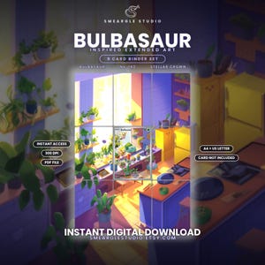 Bulbasaur 143/142 Extended Binder Art Display (Digital Download)