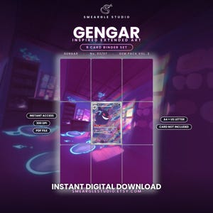 Gengar 307/07 Extended Binder Art Display (Digital Download)