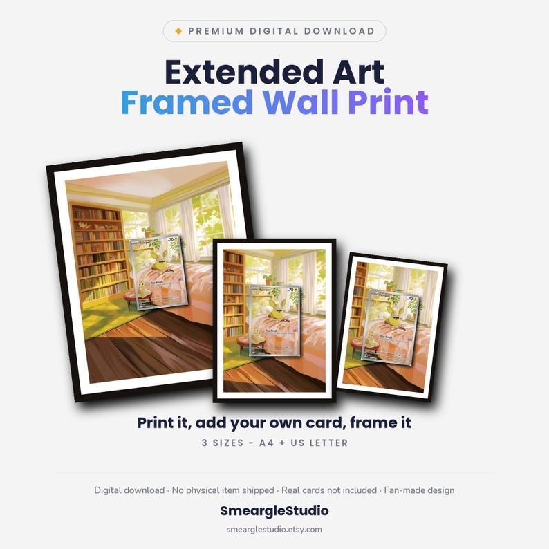 Yamper 99/94 Extended Art - Pokemon Stampa da parete incorniciata / Poster digitale scaricabile immagine 1
