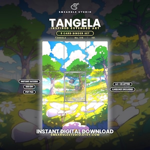 Tangela 178/165 utökad pärmkonstdisplay (digital nedladdning) bild 1