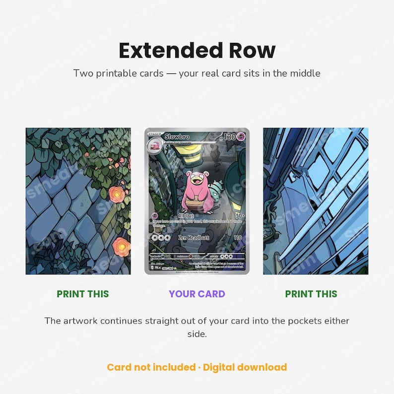 Slowbro 90/84 Extended Row Art (Digital Download) image 4