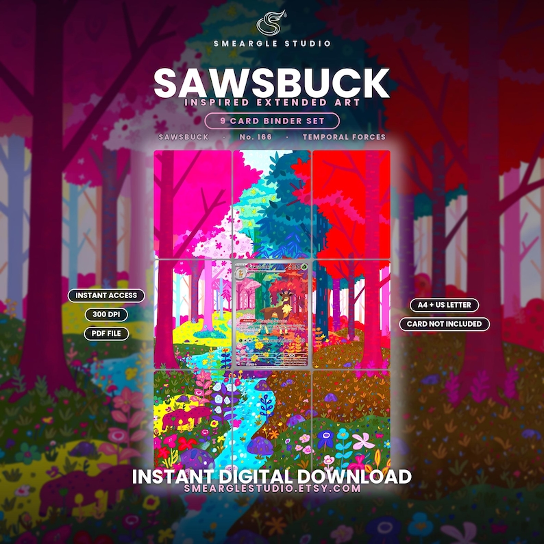 Sawsbuck 166 Extended Binder Art Display (Digital Download) image 1
