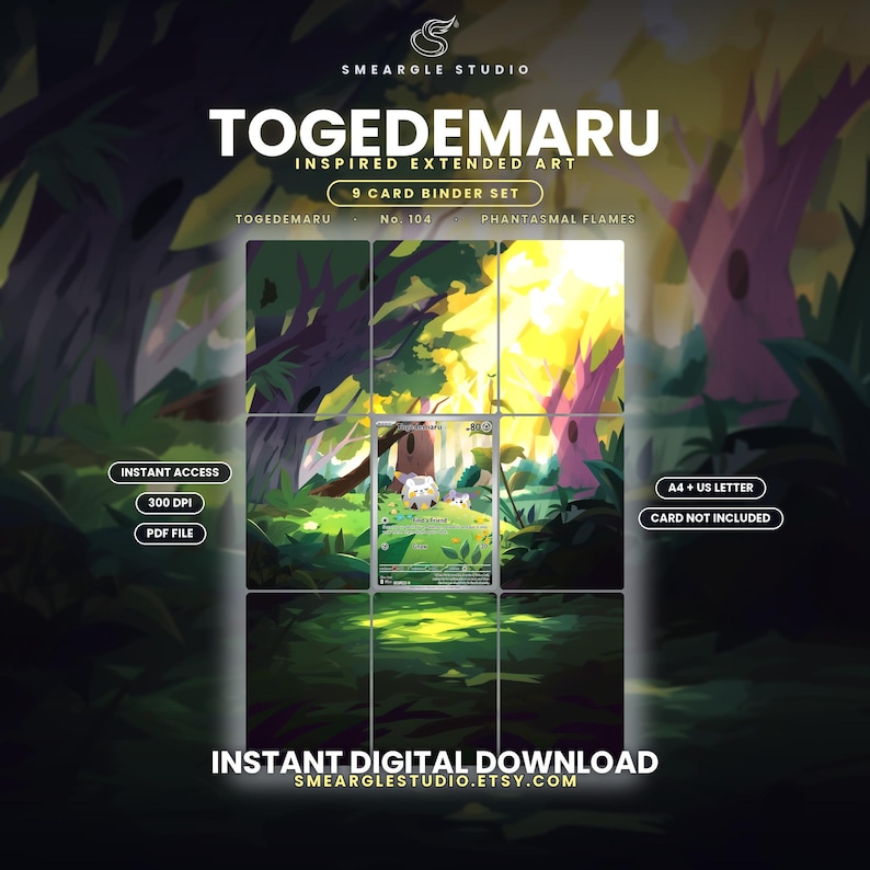 Togedemaru 104/94 Extended Binder Art Display (Digital Download) image 1