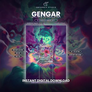 Gengar VMAX 271/264 Extended Binder Art Display (Digital Download)