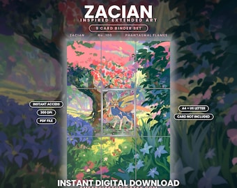 Zacian 100/94 Extended Binder Art Display (Digital Download)
