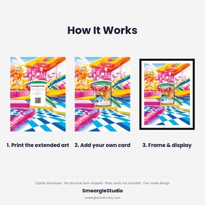 Charmander 38 Extended Art - Pokemon Framed Wall Print | Printable Digital Download Poster image 4