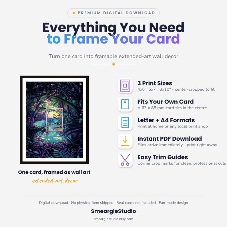 Scream Tail 65 Extended Art - Pokemon Framed Wall Print | Printable Digital Download Poster image 2