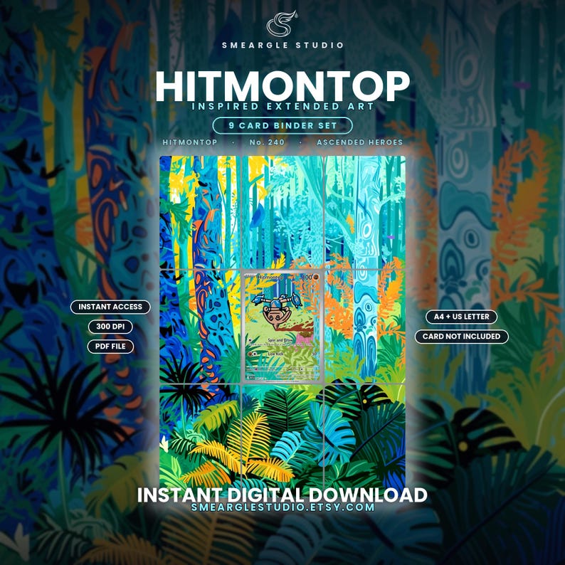 Hitmontop 240/217 Extended Binder Art Display (Digital Download) image 1
