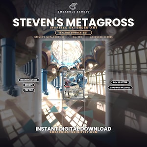 Steven's Metagross Ex 289/217 Extended Binder Art Display (Digital Download) image 1