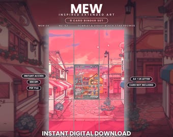 Mew ex 53 Extended Binder Art Binder Display (Digital Download)