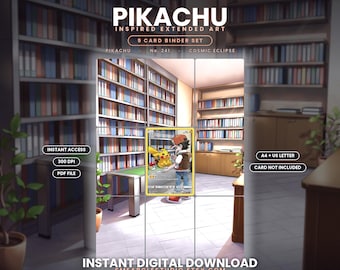 Pikachu 241 Extended Binder Art Display (Digital Download)