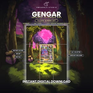Gengar TG06 / TG30 Expanded Binder Art Display (Digitaler Download)