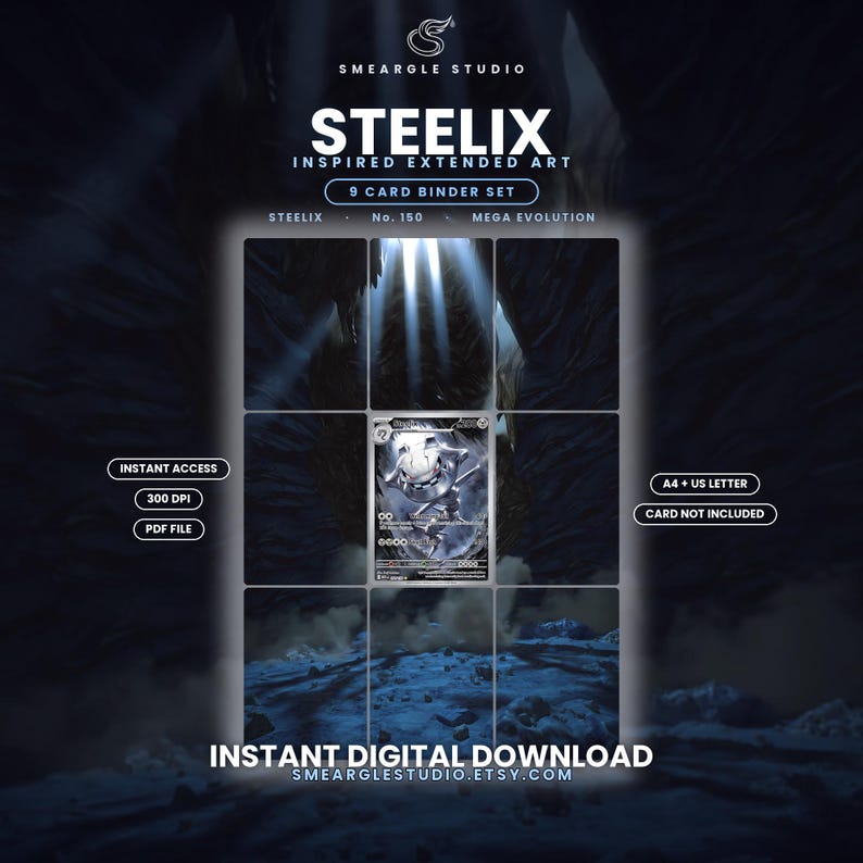 Steelix 150/132 Extended Binder Art Display (Digital Download) image 1