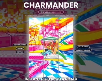 Charmander 38 Extended Binder Art Display (Digital Download)