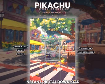Pikachu 173/165 Extended Binder Art Display (Digital Download)