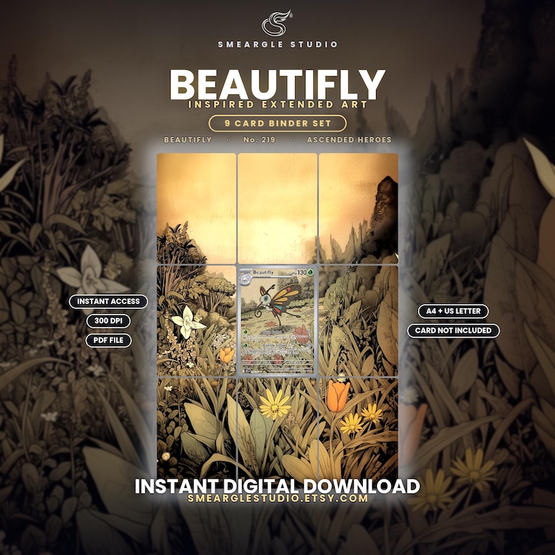 Beautifly 219/217 Extended Binder Art Display (Digital Download) image 1