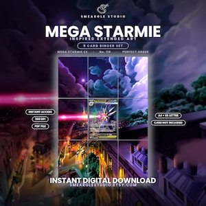 Mega Starmie ex 118/88 Extended Binder Art Display (Digital Download) image 1