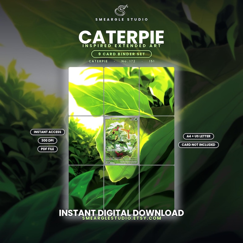 Caterpie 172/165 Extended Binder Art Display (Digital Download) image 1