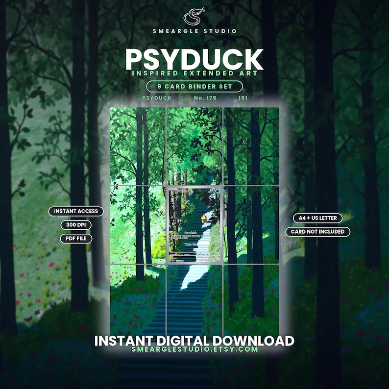 Psyduck 175/165 Extended Binder Art Display - Edition II (Digital Download) image 1