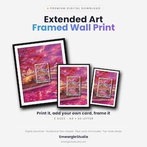 Cubone 407/07 Extended Art - Pokemon Framed Wall Print | Printable Digital Download Poster image 1