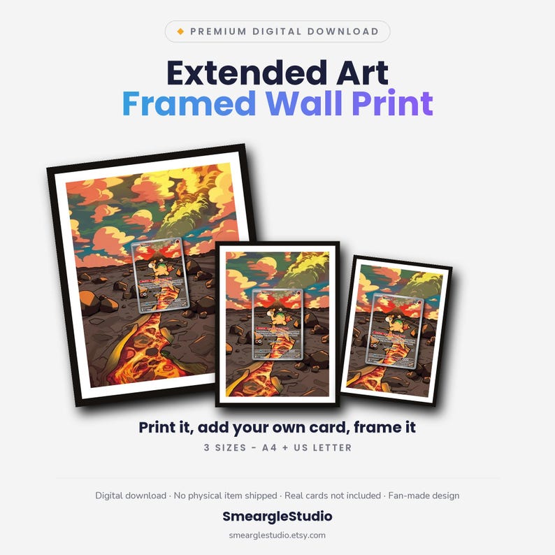 Numel 223 Extended Art - Pokemon Framed Wall Print | Printable Digital Download Poster image 1