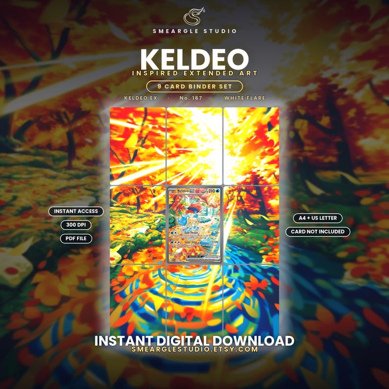 Keldeo ex 167/86 Extended Binder Art Display (Digital Download) image 1