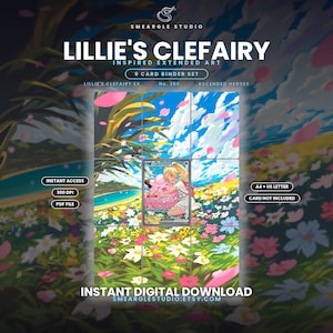 Lillie's Clefairy ex 280/217 Extended Binder Art Display (Digital Download) image 1
