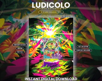 Ludicolo 95/94 Extended Binder Art Display (Digital Download)