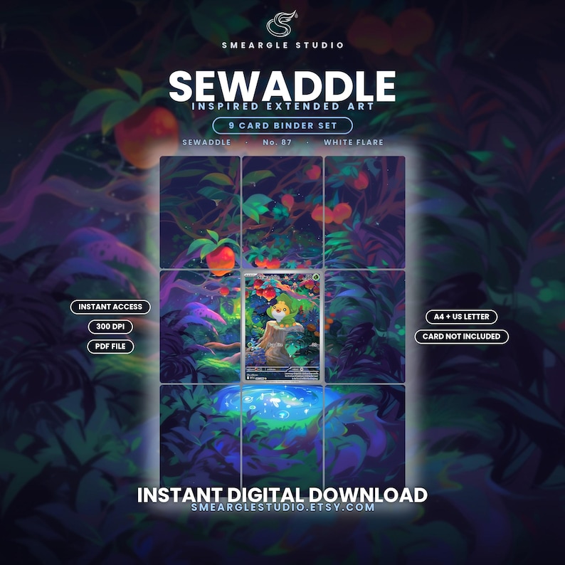 Sewaddle 87/86 Extended Binder Art Display (Digital Download) image 1