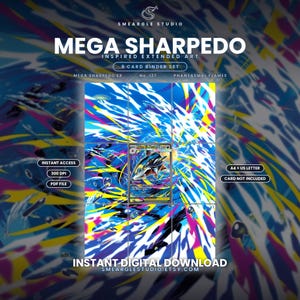 Mega Sharpedo ex 127/94 Extended Binder Art Display (Digital Download) image 1
