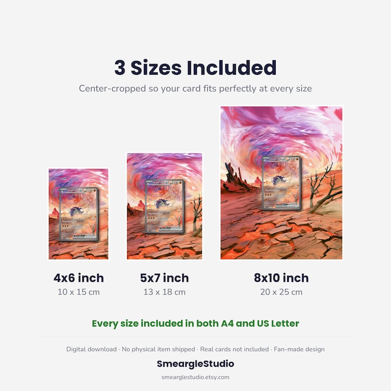 Great Tusk ex 246 Extended Art - Pokemon Framed Wall Print | Printable Digital Download Poster image 3