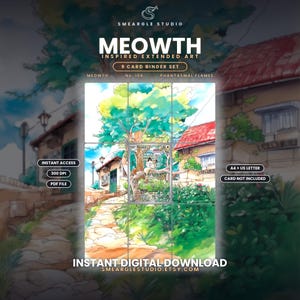 Meowth 106/94 Extended Binder Art Display (Digital Download)