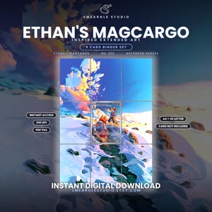 Ethan's Magcargo 222/217 Extended Binder Art Display (Digital Download) image 1