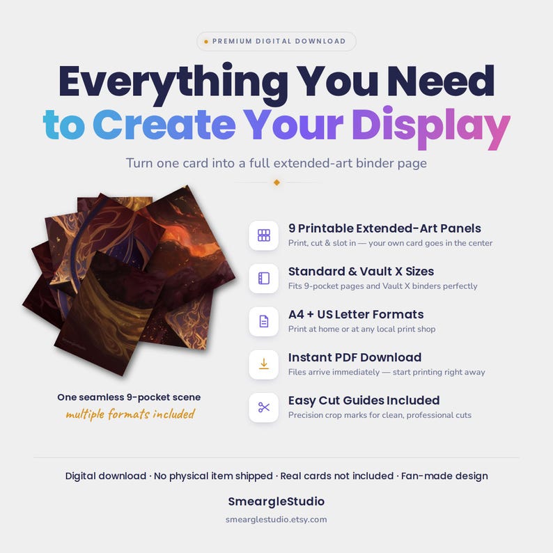 Arceus VSTAR GG70/GG70 Extended Binder Art Display (Digital Download) image 2