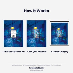 Eiscue 205 Extended Art - Ingelijste Pokémon-muurposter | Printbare digitale downloadposter afbeelding 4