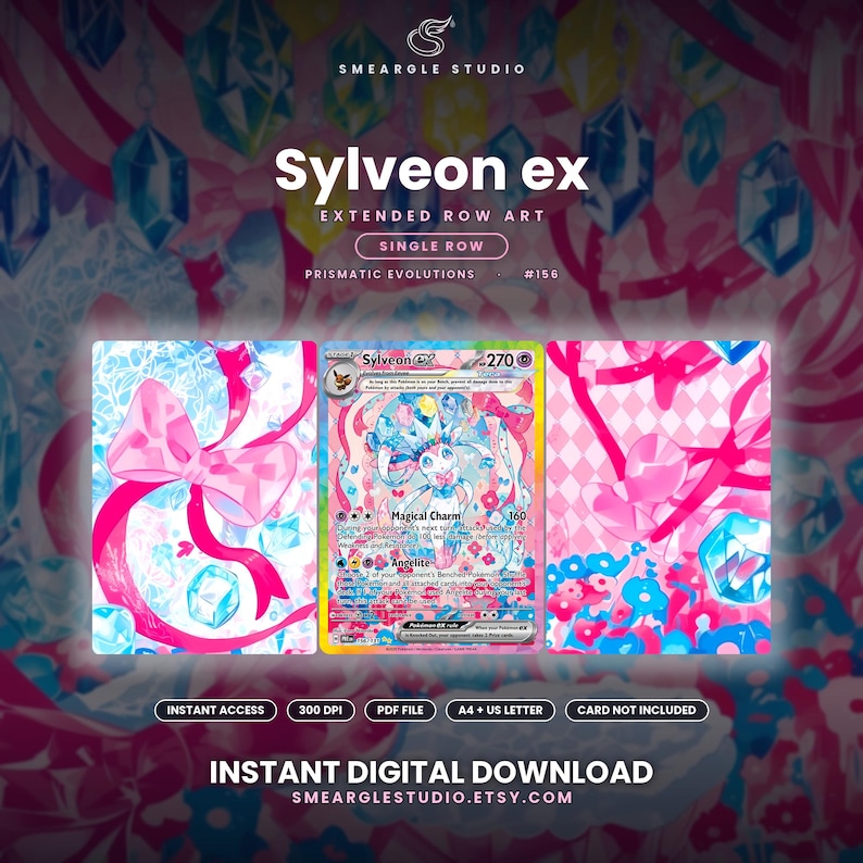Sylveon ex 156/131 Erweiterte Reihengrafik (Digitaler Download) Bild 1