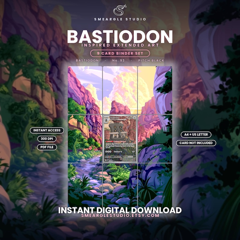 Bastiodon 93/84 Extended Binder Art Display (Digital Download) image 1