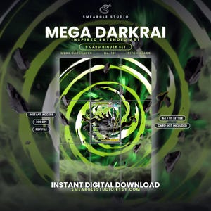 Mega Darkrai ex 101 Extended Binder Art Display (Digital Download) image 1