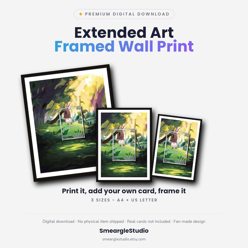 Togedemaru 104/94 Extended Art - Pokemon Framed Wall Print | Printable Digital Download Poster image 1