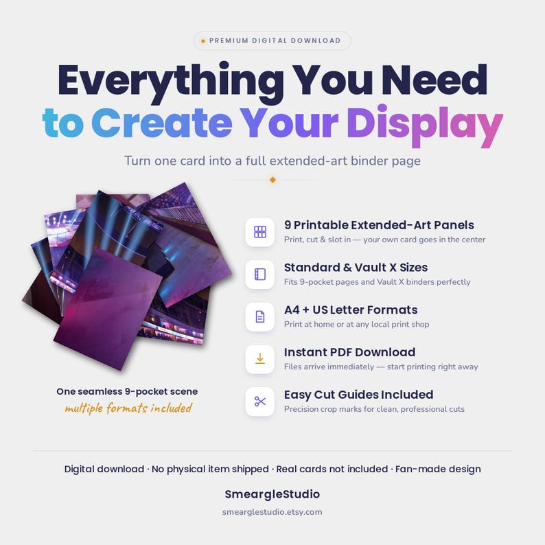 Charcadet 22 Extended Binder Art Display (Digital Download) image 2