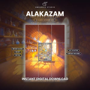 Alakazam ex 201/165 Extended Binder Art Display (Digital Download) image 1