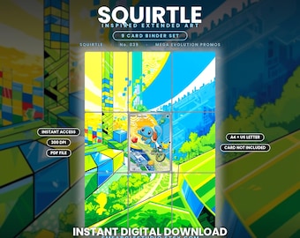 Squirtle 39 Expanded Binder Art Display (Digitaler Download)