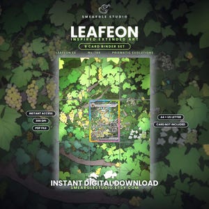 Leafeon ex 144/131 Extended Binder Art Display (Digital Download)
