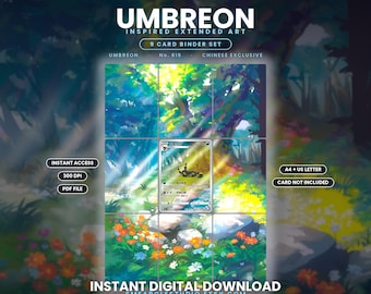 Umbreon 615/15 Extended Binder Art Display (Digital Download)