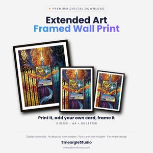 Moltres, Zapdos, Articuno GX 210 Extended Art - Pokemon Framed Wall Print | Printable Digital Download Poster image 1