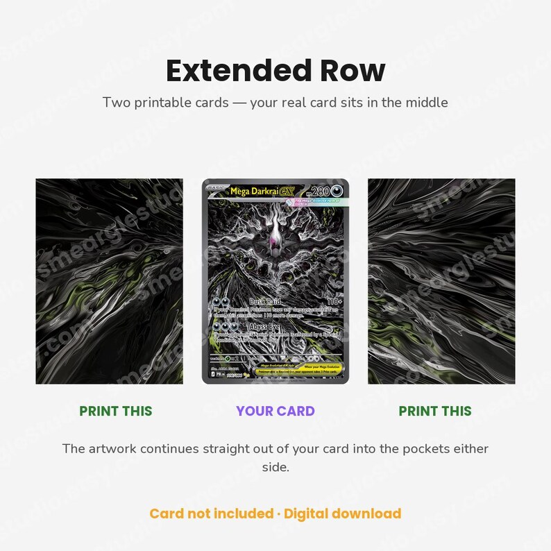 Mega Darkrai ex 116/84 Extended Row Art (Digital Download) image 4